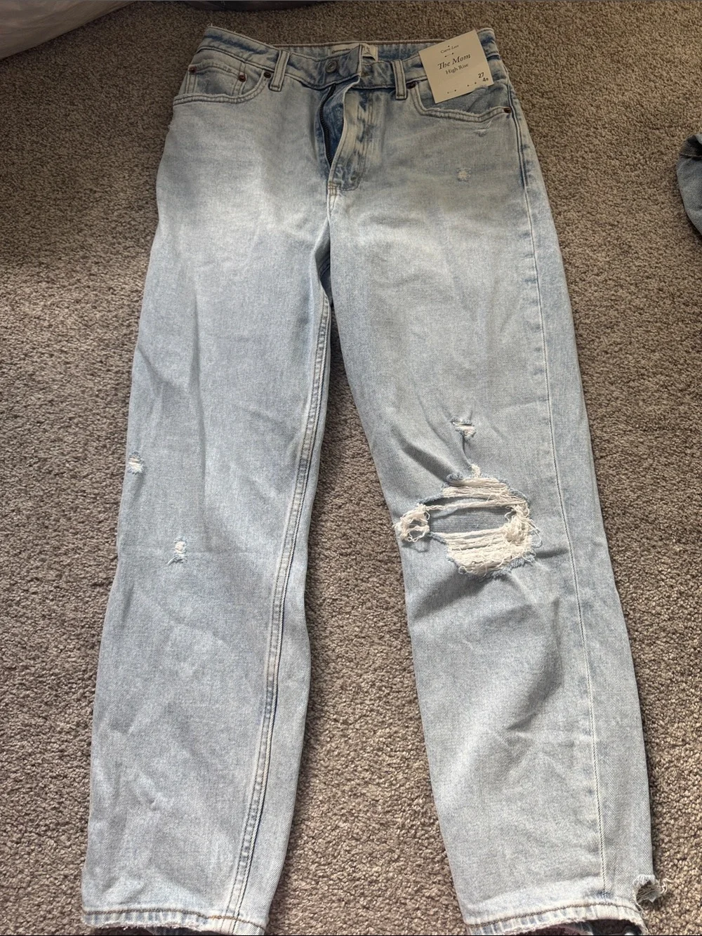 Abercrombie high rise mom Jean curve love